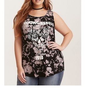 ISO Torrid Young Rebels Distressed Bleached
